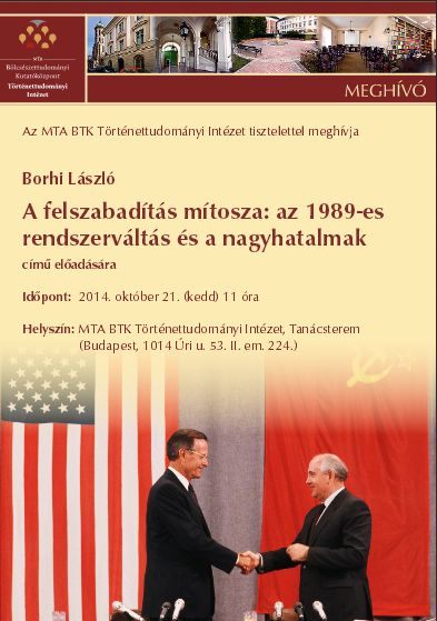 Borhi László előadása a magyarországi rendszerváltás és a nagyhatalmak kapcsolatáról