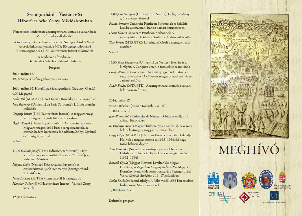 Konferencia a szentgotthárdi csata és a vasvári béke évfordulója alkalmából