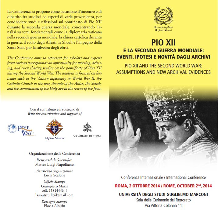 XII. Piusz és a második világháború: nemzetközi konferencia Rómában