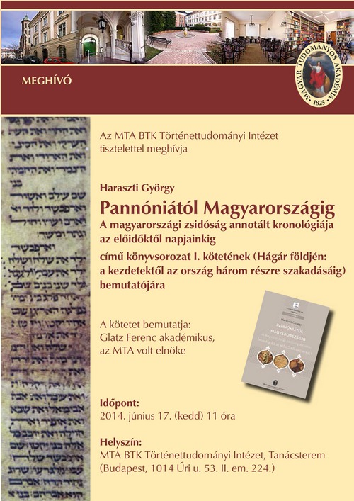 Haraszti György új kötetének bemutatója a Történettudományi Intézetben