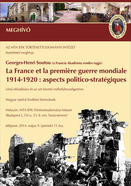 Georges-Henri Soutou akadémikus előadása ‒ beszámoló