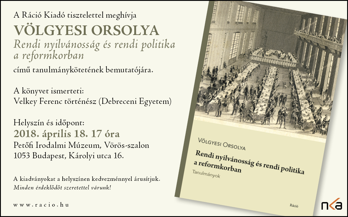 Völgyesi Orsolya könyvbemutatója a Petőfi Irodalmi Múzeumban