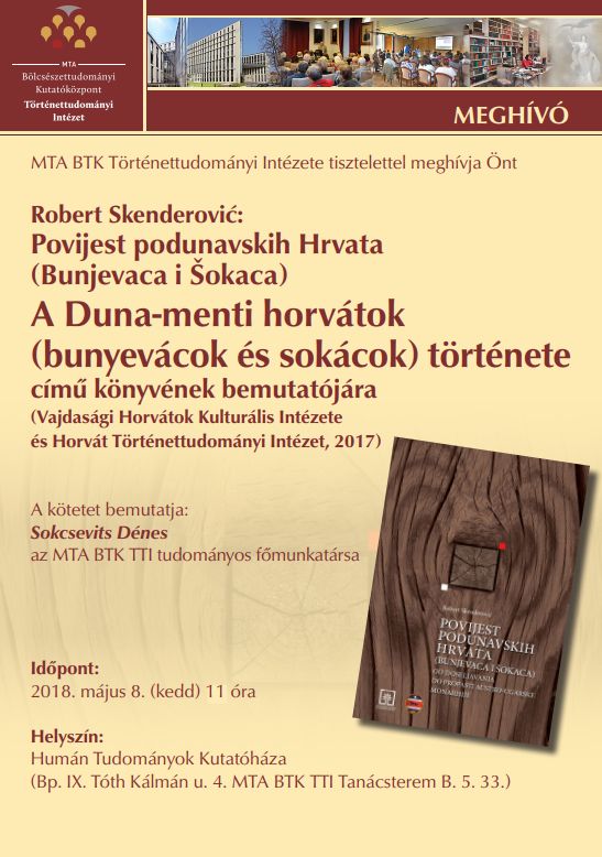 Robert Skenderović könyvbemutatója intézetünkben