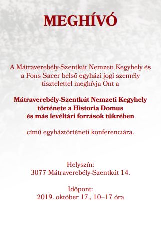 Molnár Antal előadása Mátraverebély-Szentkúton