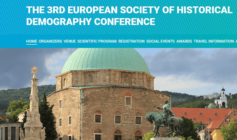 3rd European Society of Historical Demography Conference: konferencia Pécsett