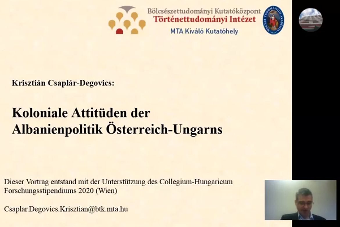 Csaplár-Degovics Krisztián online előadása Bécsben