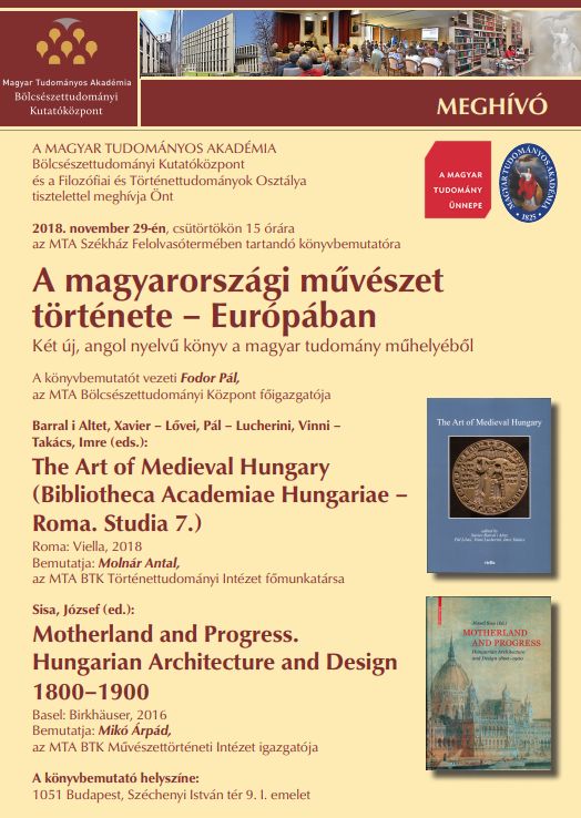 A magyarországi művészet története – Európában: kettős könyvbemutató a MTA Székházában